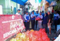 Perumda Air Minum Makassar Berikan Bantuan Sembako di Posko Pengungsian. (ist)