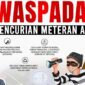 Maraknya Pencurian Meteran Air: PDAM Makassar Serukan Kewaspadaan Warga. (foto banner imbauan)