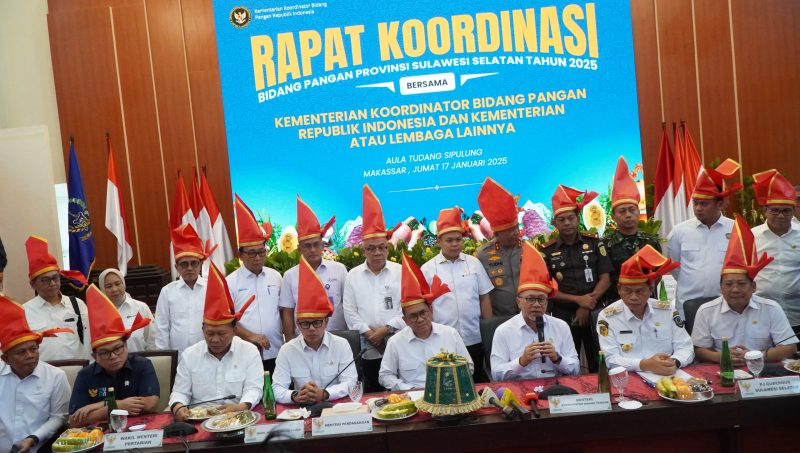 Menteri Zulkifli Hasan Pimpin Rakor Pangan di Sulsel. (ist)