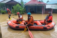 BPBD Bontang Pantau Titik Banjir. (ist)