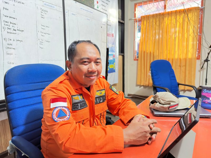 Kepala Bidang Pencegahan dan Kesiapsiagaan BPBD Kota Bontang, Eko Mashudi. (foto;Sadah)