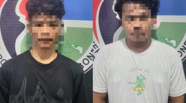 Dua pelaku narkoba yang diamankan Polres Bone. (ist)