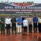 Foto bersama di sela-sela Apel Pasukan Operasi Kepolisian Terpusat (Ketupat) Mahakam 2025 di Kota Bontang, Kamis (20/3). (ist)