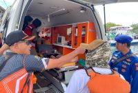 Seorang wisatawan nyaris tenggelam saat berenang di sekitar kawasan wisata Pulau Beras Basah, Kamis (3/4/2025). (ist)