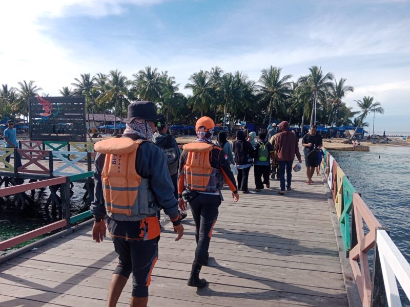 BPBD Bontang awasi ketat aktivitas di Pulau Beras Basah. (ist)