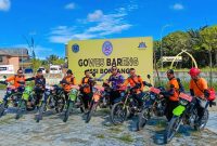 BPBD Bontang siaga kawal kegiatan gowes ISSI, Minggu (20/4). (ist)