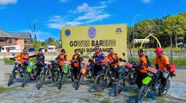 BPBD Bontang siaga kawal kegiatan gowes ISSI, Minggu (20/4). (ist)