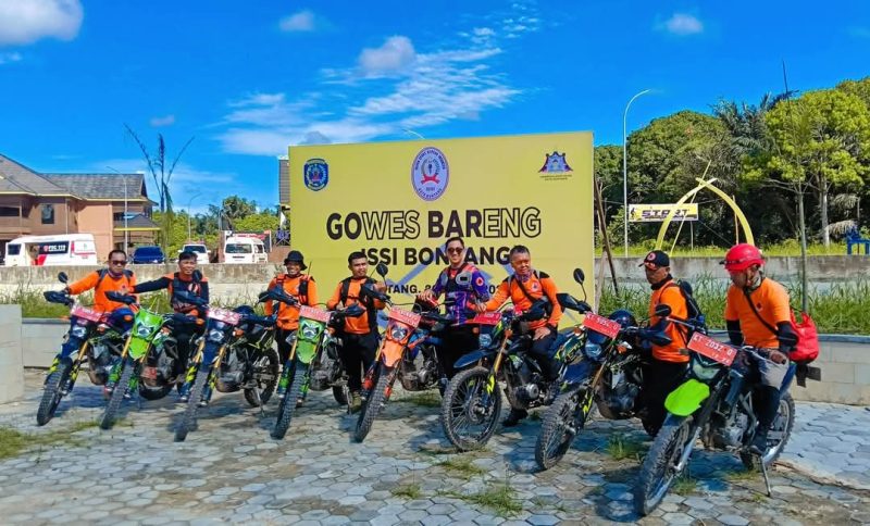 BPBD Bontang siaga kawal kegiatan gowes ISSI, Minggu (20/4). (ist)