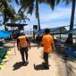 BPBD Bontang Kawal Liburan di Pulau Beras Basah, Minggu (21/4). (ist)