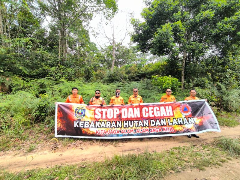 BPBD Bontang Sisir Tiga Titik Rawan Karhutla, Kamis (24/4). (ist)