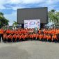 Foto bersama di sela-sela Apel Hari Kesiapsiagaan Bencana (HKB) Nasional 2025 di Kota Bontang, Rabu (30/4). (ist)