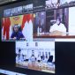 Wakil Wali Kota Makassar, Aliyah Mustika Ilham, mengikuti rapat koordinasi virtual bersama Pemerintah Provinsi Sulawesi Selatan, Rabu (16/4). (ist)