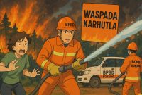 ilustrasi kebakaran lahan. (ist)