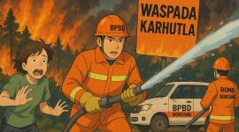 ilustrasi kebakaran lahan. (ist)