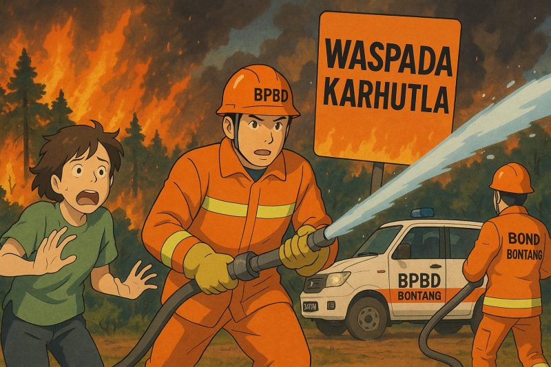 ilustrasi kebakaran lahan. (ist)