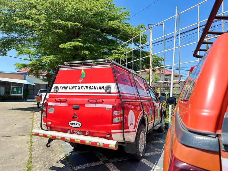 Andalkan Kendaraan Pinjaman, Respons Karhutla di Bontang Terancam Terhambat. (foto:ist)