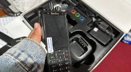 BPBD Bontang Dapat Telepon Satelit dari Pemprov Kaltim. (ist)