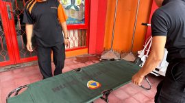 BPBD Bontang Terima Bantuan Tenda dan Tempat Tidur Lipat. (ist)