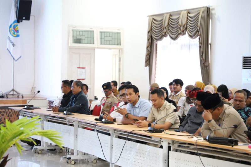 Suasana Musrenbang) RPJMD Kota Bontang Tahun 2025-2029, yang digelar di Pendopo Rumah Jabatan (Rujab) Wali Kota, Senin (19/5). (ist)