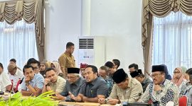 Anggota DPRD Kota Bontang Faisal FBR saat menyampaikan usulannya di Musrembang RPJMD, Senin (19/5). (ist)