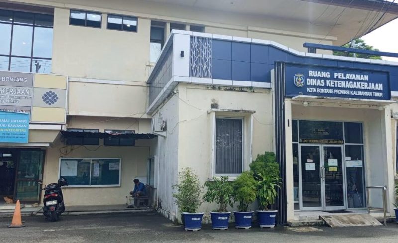 Kantor Dinas Ketenagakerjaan Kota Bontang. (ist)
