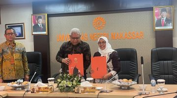 Bupati Ratnawati Arif Teken MoU Dengan Kampus Universitas Negeri Makassar