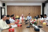 Komisi I DPRD Kalimantan Timur melakukan kunjungan kerja ke Kantor Badan Penghubung Pemerintah Provinsi Kaltim di Jakarta. (Foto/Humas)