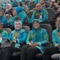 Sekretaris DPRD Provinsi Kalimantan Timur, Norhayati Usman, menghadiri Rapat Kerja Nasional (Rakernas) X Tim Penggerak Pemberdayaan dan Kesejahteraan Keluarga (PKK) Tahun 2025 yang diselenggarakan di Plenary Hall Convention Center Sempaja, Samarinda. (Foto/Humas)

