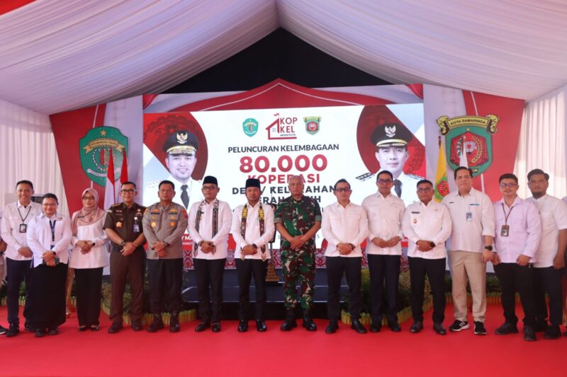 Wakil Ketua Komisi II DPRD Kaltim, Sapto Setyo Pramono, menghadiri peluncuran Koperasi Merah Putih di Kelurahan Lempake, Samarinda, Senin (21/7/2025). (Foto/Hms)