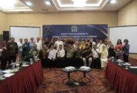 Komisi IV DPRD Kalimantan Timur menggelar rapat kerja dengan Dinas Lingkungan Hidup (DLH) Kaltim, Dinas Tenaga Kerja dan Transmigrasi (Disnakertrans) Kaltim, serta enam perusahaan tambang besar yang beroperasi di wilayah Kaltim. (Foto/Hms)
