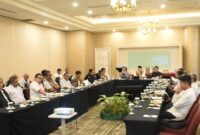 Komisi I DPRD Kaltim menggelar rapat kerja maraton bersama lima perangkat daerah di Balikpapan. (Foto/Hms)