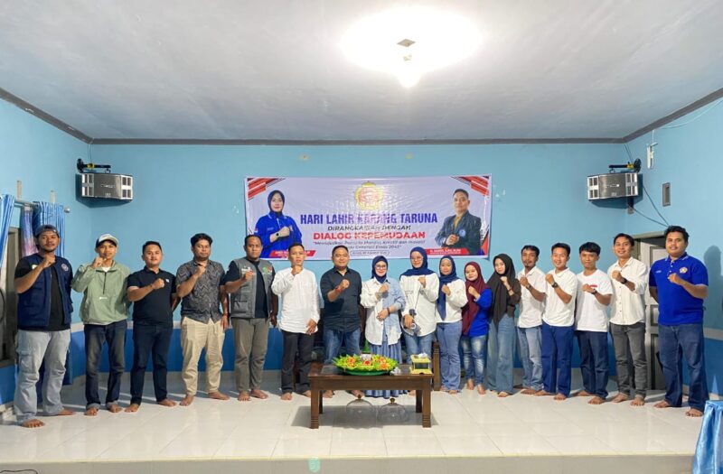 Peringatan Hari Lahir Karang Taruna Kecamatan Amali yang dirangkaikan dengan dialog kepemudaan, Kabupaten Bone, Sabtu (31/8). (ist)