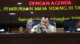 DPRD Provinsi Kalimantan Timur menggelar Rapat Paripurna ke-33 di Gedung D lantai 6 Kantor DPRD Kaltim. (Foto/Hms)