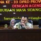 DPRD Provinsi Kalimantan Timur menggelar Rapat Paripurna ke-33 di Gedung D lantai 6 Kantor DPRD Kaltim. (Foto/Hms)