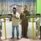 Kepala KUA H NA Sustiono bersama jajaran kecamatan Batui Selatan berkoordinasi untuk memastikan kesiapan infrastruktur dan kebutuhan Expo MTQ, Senin (16/9). (ist)