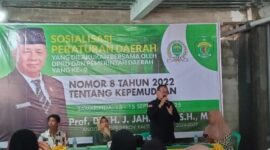 Anggota Komisi III DPRD Kalimantan Timur (Kaltim), Jahidin, kembali turun ke masyarakat untuk mensosialisasikan Peraturan Daerah (Perda) Nomor 8 Tahun 2022 tentang Kepemudaan. (Foto/Ist)