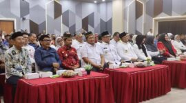 Anggota DPRD Kaltim, Baharuddin Muin, yang hadir mewakili pimpinan, menegaskan bahwa city branding “Gerbang Nusantara” menjadi simbol semangat baru masyarakat PPU. (Foto/Hms)