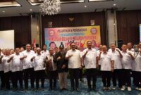 Wakil Ketua DPRD Kalimantan Timur, Ekti Imanuel, resmi dilantik sebagai Ketua Pengurus Provinsi Persatuan Bola Voli Seluruh Indonesia (PBVSI) Kaltim periode 2023–2027. (Foto/Hms)