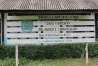 Kondisi memprihatinkan yang dialami SMAN 1 Sangkulirang, Kabupaten Kutai Timur (Kutim), menjadi sorotan Anggota Komisi IV DPRD Kalimantan Timur, Agusriansyah. (Foto/Ist)