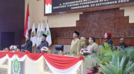 DPRD Kaltim gelar paripurna ke-36 Tahun 2025, dengan agenda utama revisi kegiatan masa sidan III dan penyampauan nota penjelasan keuangan dan Rancangan Peraturan Daerah (Raperda) tentang perubahan APBD 2025. (Foto/Hms)