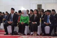 Pimpinan dan Anggota DPRD Provinsi Kalimantan Timur menghadiri pelantikan Angela Idang Belawan dan Suhuk sebagai Bupati dan Wakil Bupati Mahakam Ulu (Mahulu) periode 2025–2030. (Foto/Hms)