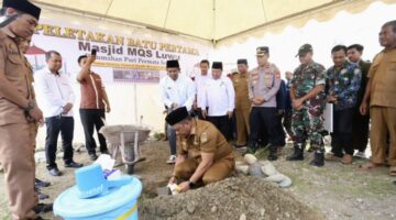Bupati Luwu Letakkan Batu Pertama Masjid MQS: Awal Lahirnya Generasi Qur’ani dari Belopa