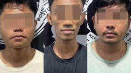 Tiga pemuda Bone ditangkap polisi karena transaksi sabu senilai Rp 100 ribu. (ist)
