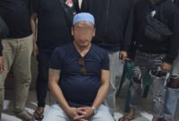 Pelaku penikaman di Bukaka diamankan tanpa perlawanan, Kabupaten Bone, Senin (13/1o). (ist)