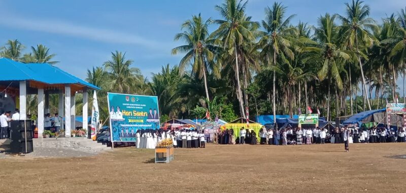 Suasana upacara Hari Santri Nasional 2025 di Kabupaten Banggai, Rabu (22/10). (ist)