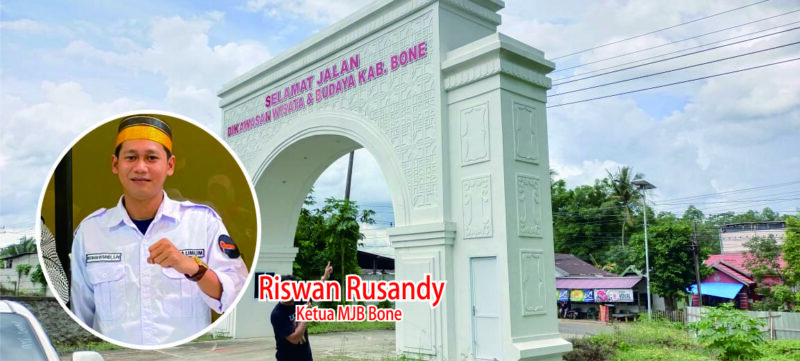 Ketua MJB Bone Riswan Rusandy menyoroti proyek bola soba yang mangkrak. (ist)