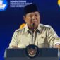 Presiden Prabowo saat berbicara pada Puncak Hari Guru Nasional (HGN) 2025 di Indonesia Arena, Jakarta Pusat, Jumat (28/11/2025). (int)