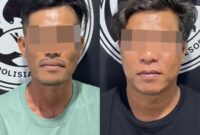 Dua pelaku narkoba yang diamankan Satresnarkoba Polres Bone pada Rabu (26/11) lalu. (ist)