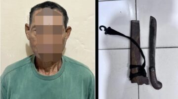 Pria 61 tahun pelaku penganiayaan yang diamankan Polres Bone. (ist)