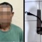 Pria 61 tahun pelaku penganiayaan yang diamankan Polres Bone. (ist)